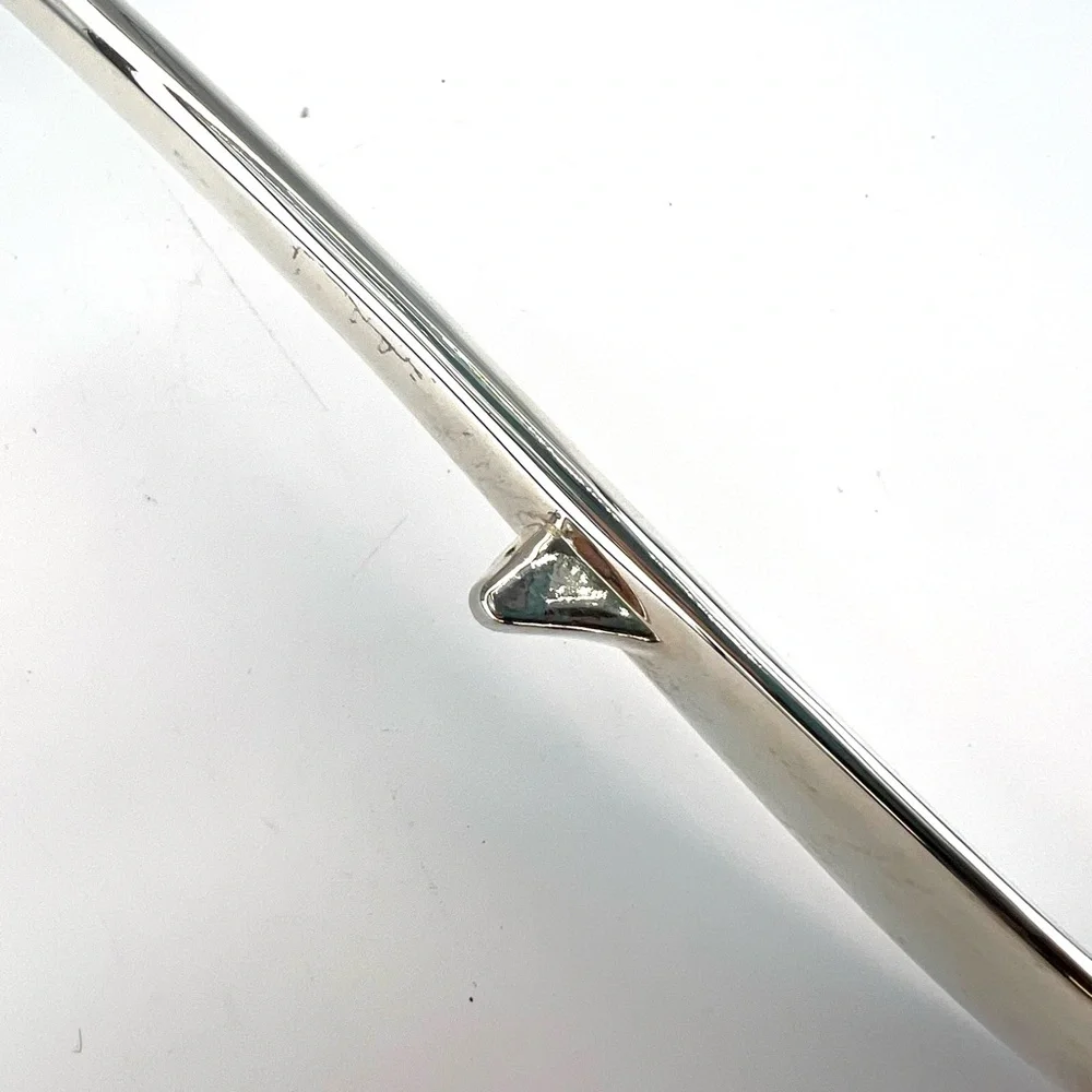 Silver Plated Soup Ladle Double Spout 13” Simple Style Punch Ladle Scoop